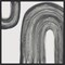Gray Rainbow I by Chris Paschke 22-in. W x 22-in. H. Canvas Wall Art Print Framed in Black